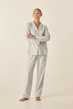 Load image into Gallery viewer, Gingerlilly Cassia Light Grey Check Cotton Pj
