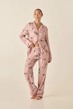Load image into Gallery viewer, Gingerlilly Catalina Butterfly Viscose PJ Set Pink
