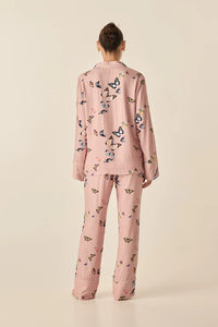 Gingerlilly Catalina Butterfly Viscose PJ Set Pink