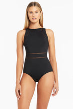 Load image into Gallery viewer, Sea Level SL1484ECO Essentials High Neck One Piece Black
