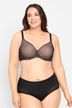 Load image into Gallery viewer, Lift and Shape T-Shirt Mesh Bra Black