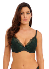 Load image into Gallery viewer, Wacoal WE135003BTG Lace Perfection Plunge Bra Botanical Green
