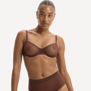 Mesh Balconette Bra