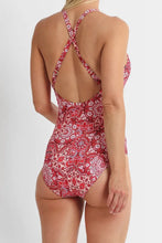 Load image into Gallery viewer, Jantzen JA84471MAS Chantille Cross Strap Mastectomy One Piece Purple
