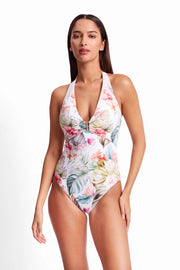 Zali Bar Halter One Piece