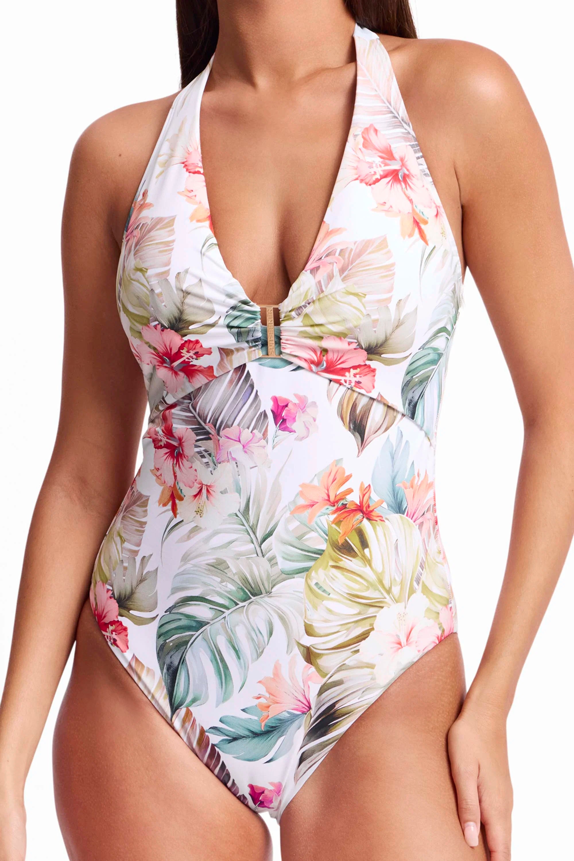 Zali Bar Halter One Piece