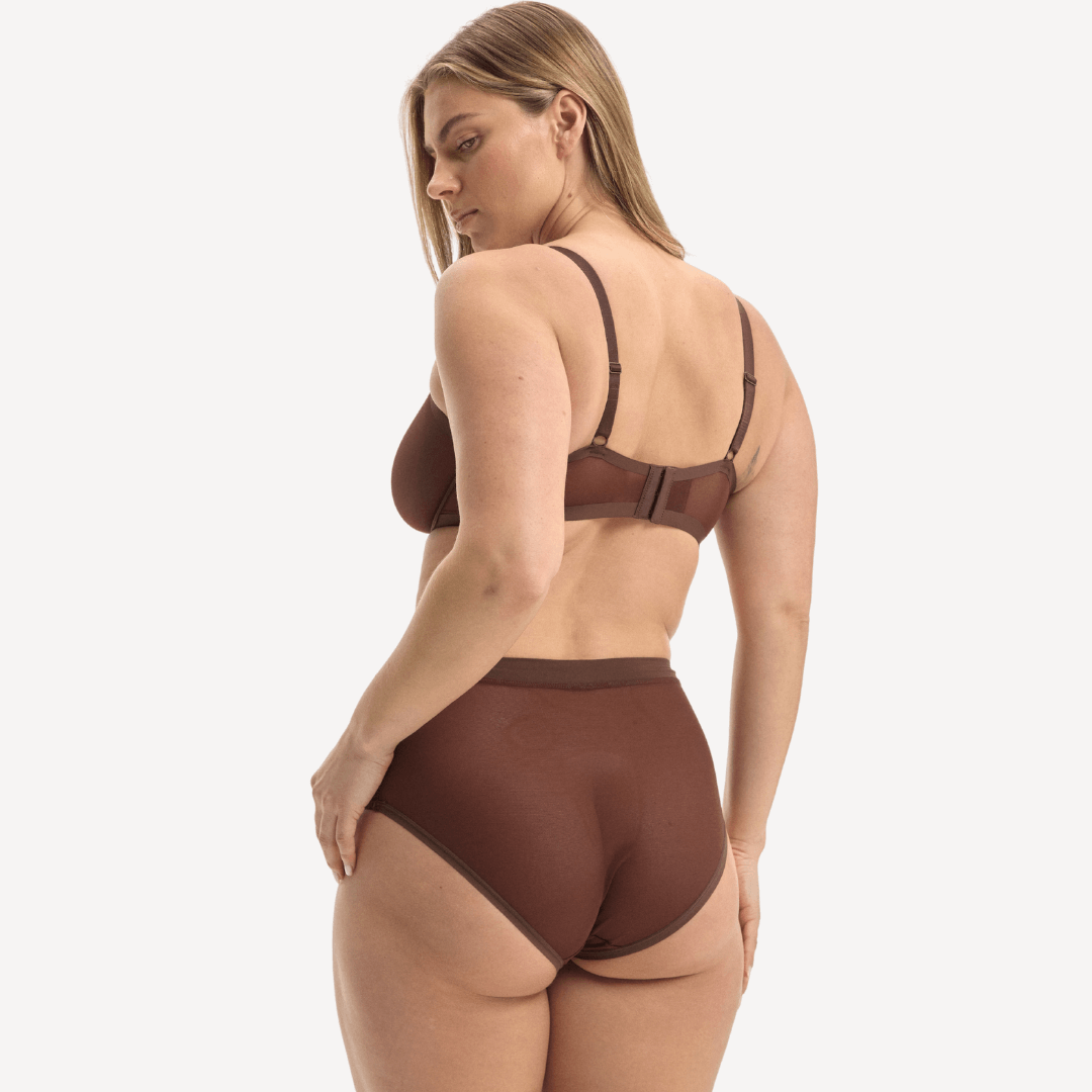 High Waist Brief Mesh