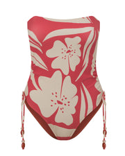 Solana Ruched side tie one piece