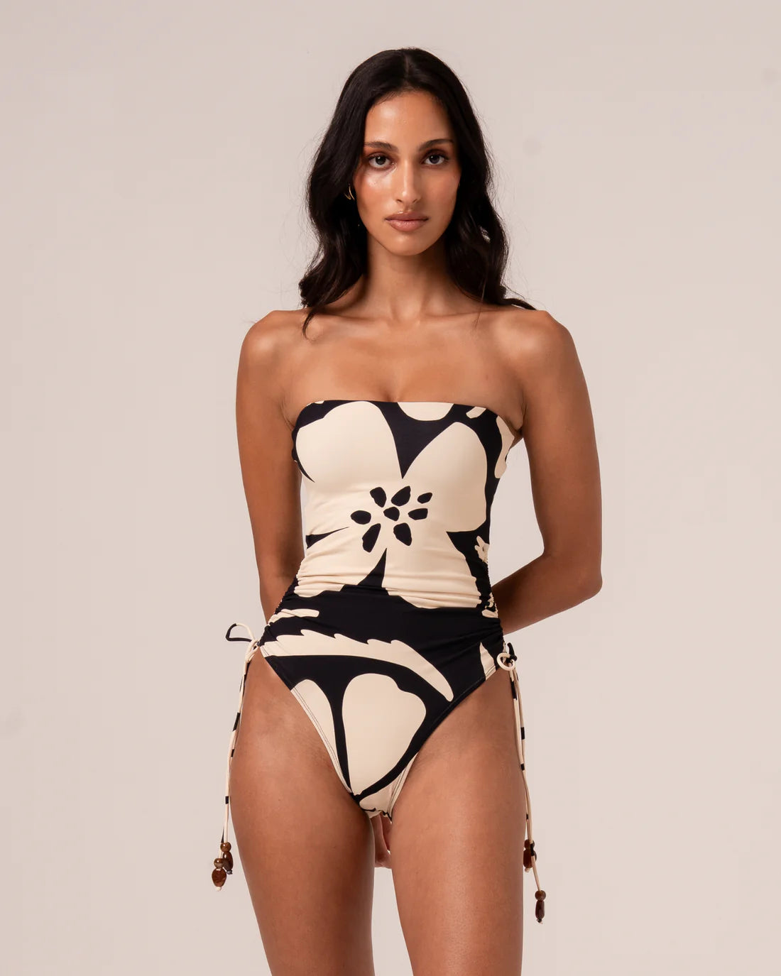 OchreLane  Botanica Strapless Side Tie One Piece