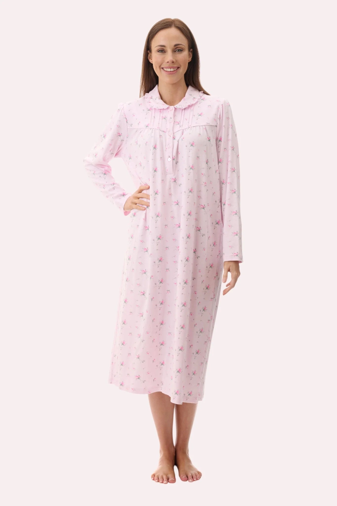 Yana Mid Collared Nightie