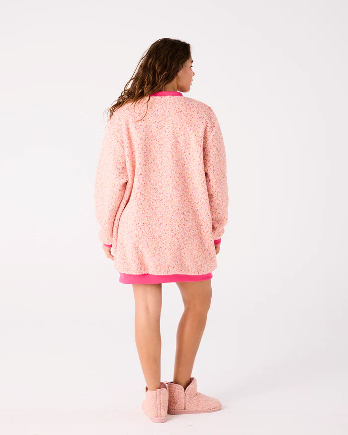Cupcake Sprinkle Sherpa Oversized Bedtime Sweater