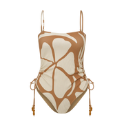 Sienna Ruched side tie one piece