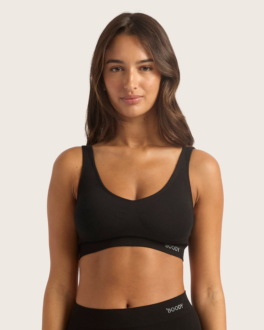 Boody Seamfree Padded Crop Bra