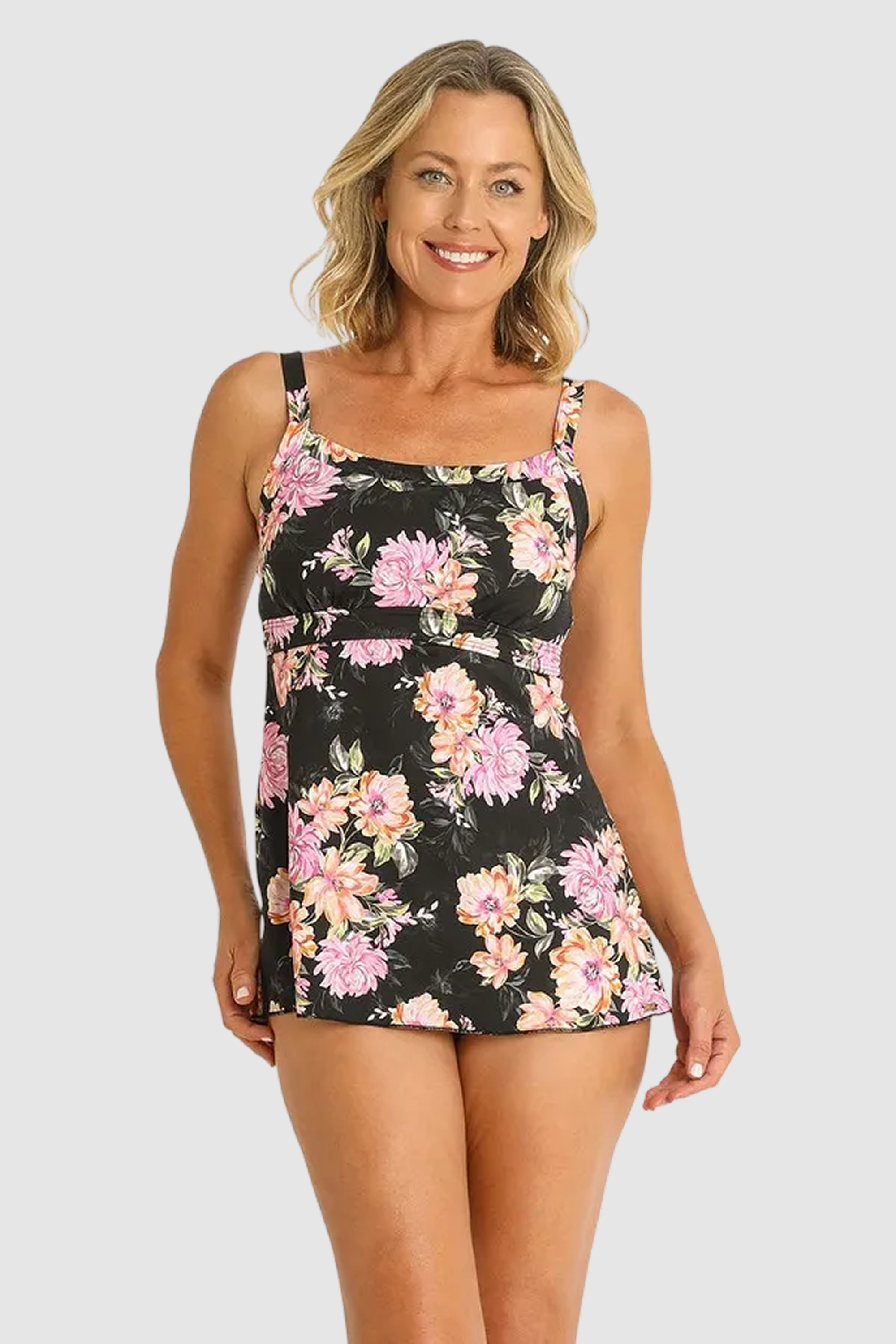 Bloom Mastectomy Swing Singlet Black