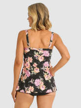 Load image into Gallery viewer, Jantzen JA81463MAS Bloom Mastectomy Swing Singlet Black
