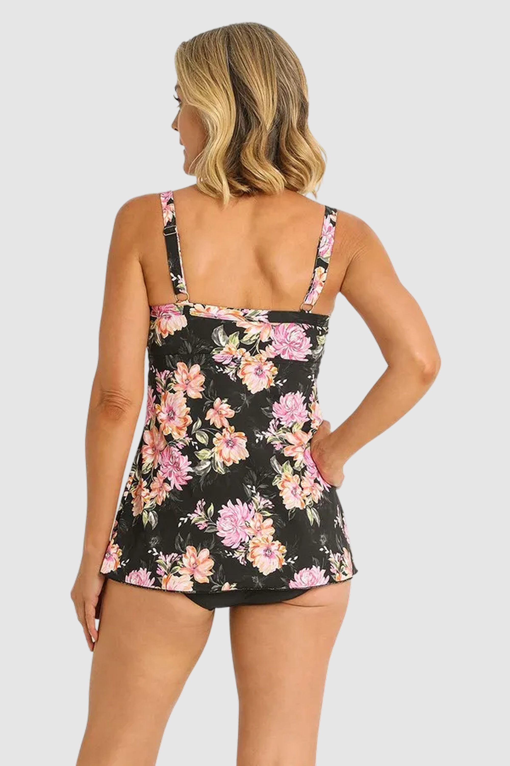 Bloom Mastectomy Swing Singlet Black
