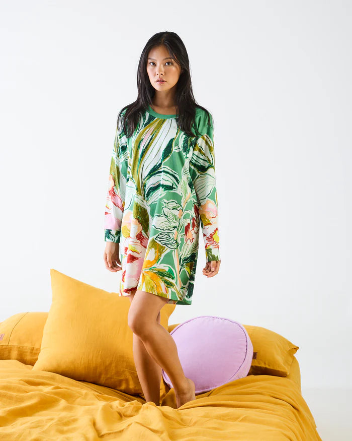 Somerset Organic Cotton Long Sleeve Nightie
