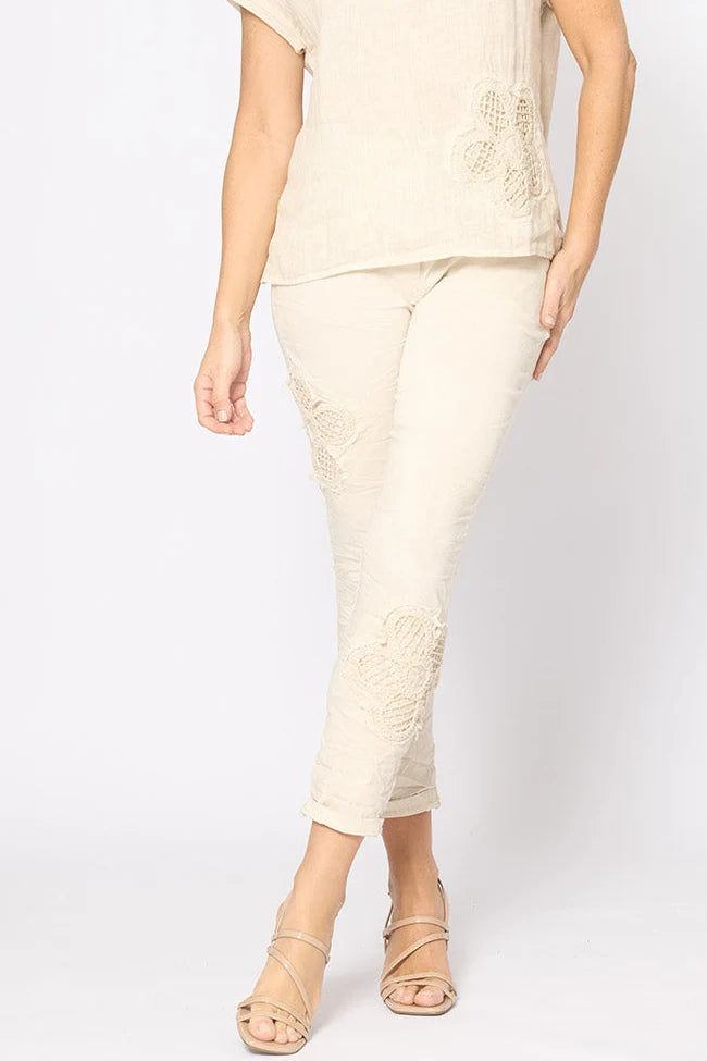 La Strada Flower Pants