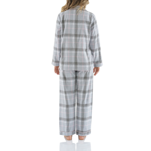 Magnolia Lounge Moss Check Flannelette Cotton PJ