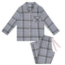 Load image into Gallery viewer, Magnolia Lounge Moss Check Flannelette Cotton PJ
