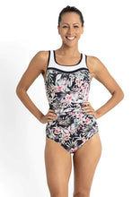 Load image into Gallery viewer, Poolproof PO61028MAS Chlorine Resistant Saltbeach Scoop Ruche Mastectomy 1 Piece Navy
