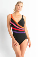 Load image into Gallery viewer, Poolproof  PO61130 Rozella Fan Spliced One Piece Black
