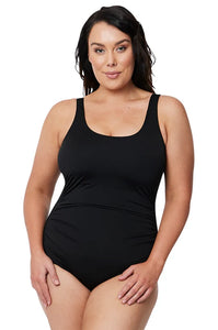 Poolproof PO60449MAS Chlorine Resistant Mastectomy Pintuck Black