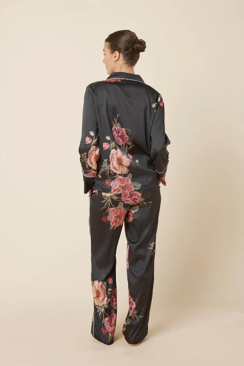 Ruby Floral Satin PJ Set
