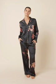 Ruby Floral Satin PJ Set