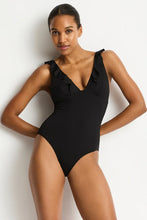 Load image into Gallery viewer, Sea Level SL1040ECO Essentials Frill One Piece Black
