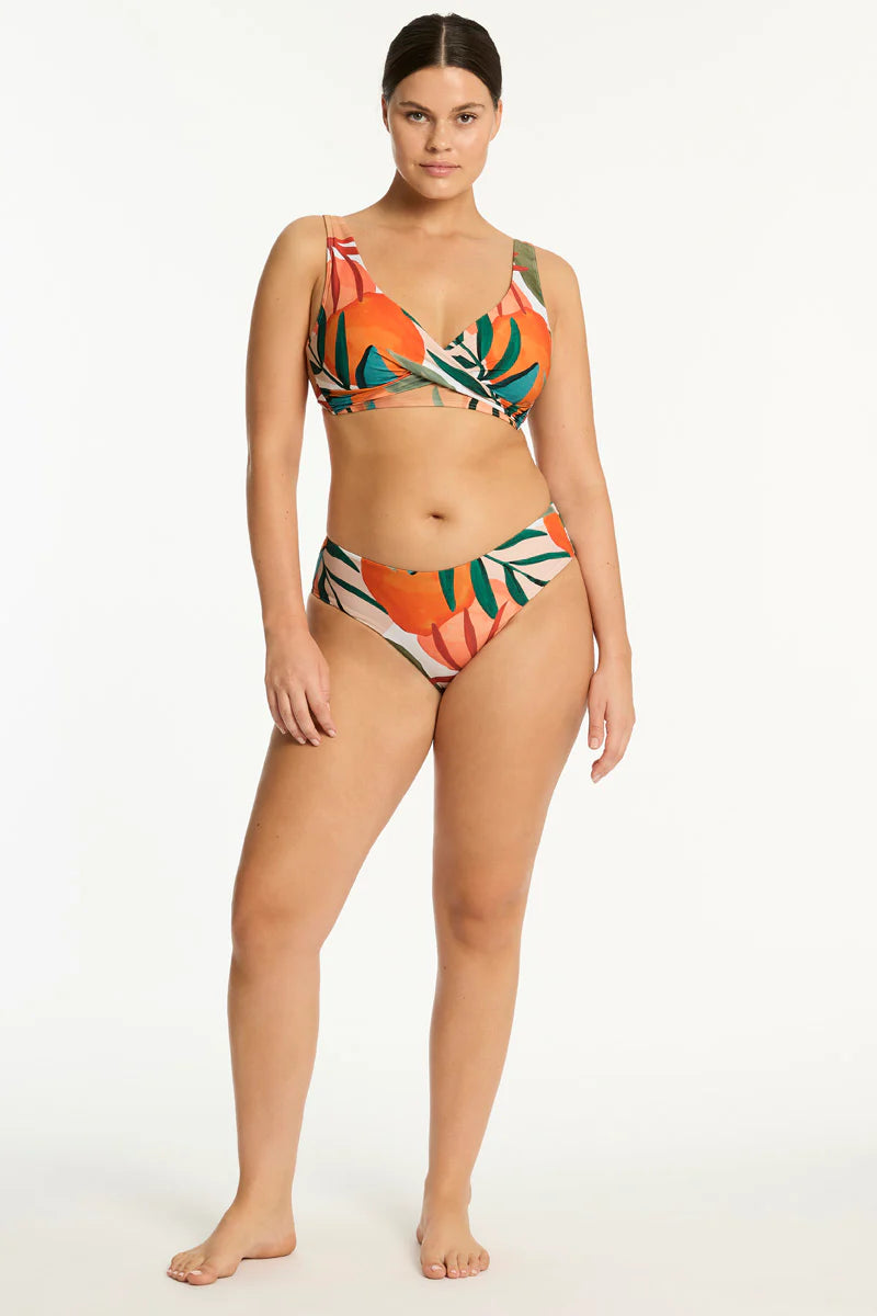 Sea Level Tropaluxe Cross Front Multifit  Bra