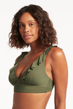 Load image into Gallery viewer, Sea Level SL3136ECO Frill Bra Top Khaki
