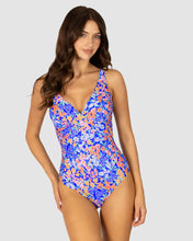 Load image into Gallery viewer, Baku M853BTZ Biarritz Wrap  D/E Cup One Piece - Sapphire
