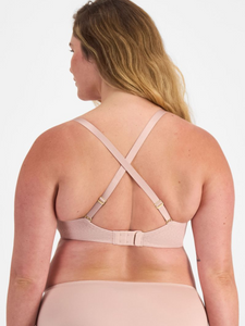 Lift and Shape T-Shirt Mesh Bra Nude