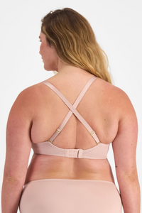Lift and Shape T-Shirt Mesh Bra Nude