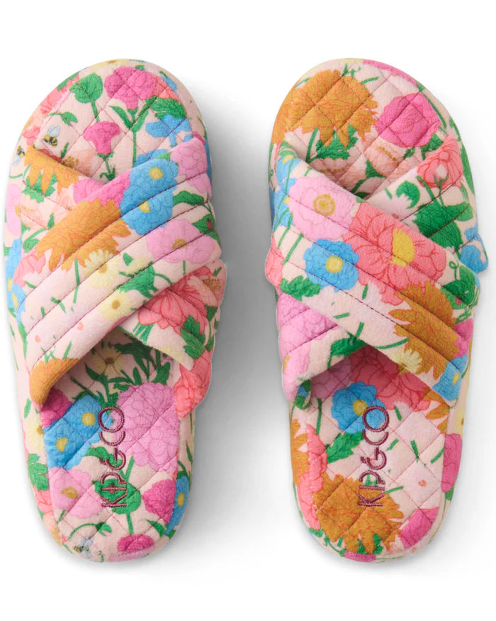 Follow The Sun Quilted Slippers