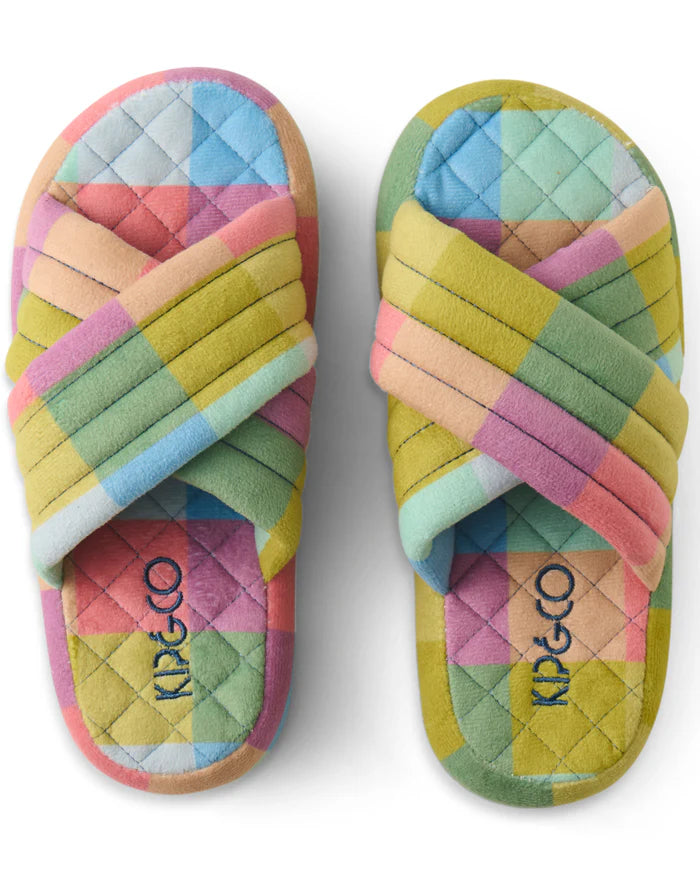 Tartan Quilted Slippers