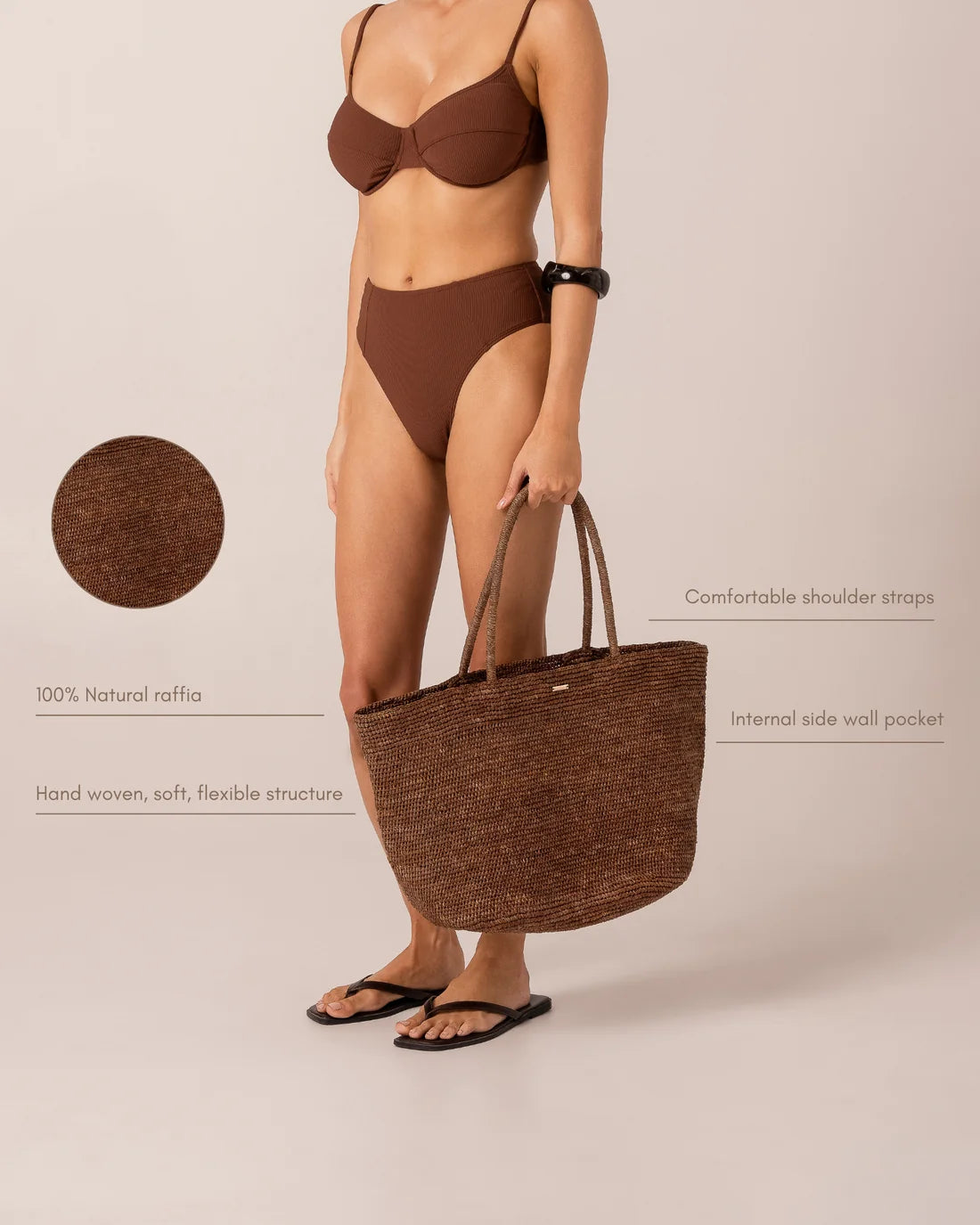 Maxi Raffia Tote