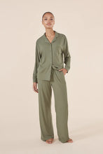 Load image into Gallery viewer, Gingerlilly Emilia Ribbed Lounge Set Pj  Olive
