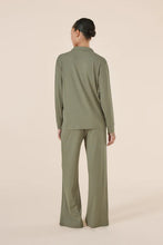 Load image into Gallery viewer, Gingerlilly Emilia Ribbed Lounge Set Pj  Olive
