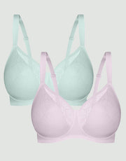 Lacy Minimiser Bra Twin Pack