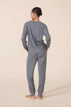 Load image into Gallery viewer, Gingerlilly Lainey Waffle Pyjamma Set Charcoal
