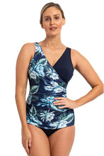 Load image into Gallery viewer, Poolproof PO60982 Chlorine Resistant Lotus One Piece Navy
