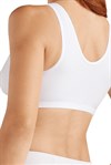 Amoena 2128 Frances Front Closure Mastectomy Wire Free White